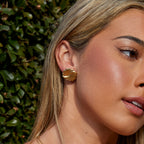 18K Gold Spiral Earrings