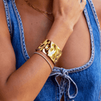 18K Gold Cuff Bracelet