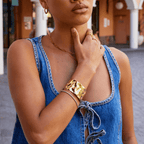 18K Gold Cuff Bracelet
