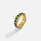 Emerald Stone Crystal Ring