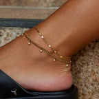 Layered Sabina Gold Anklet