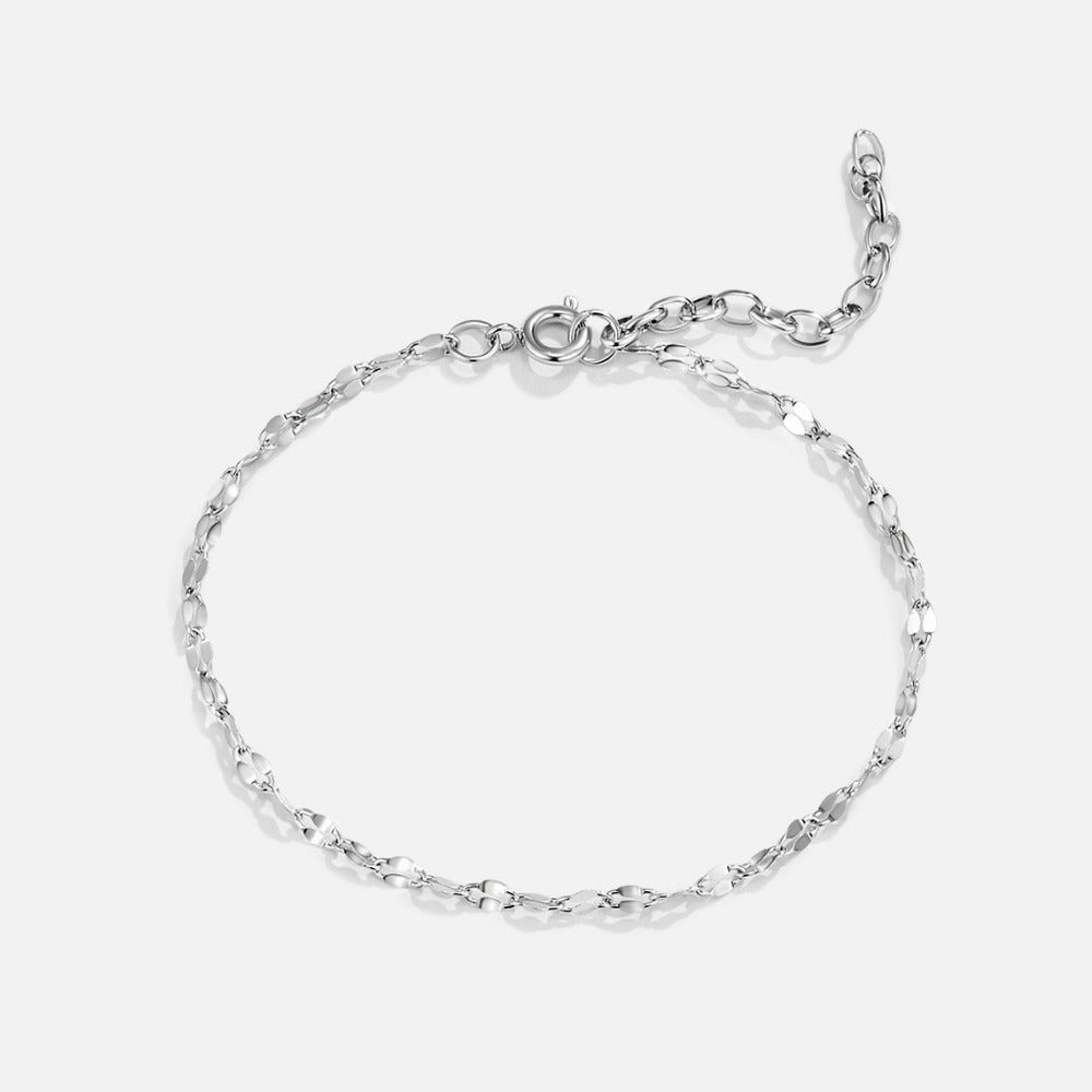 Leila Silver Chain Bracelet