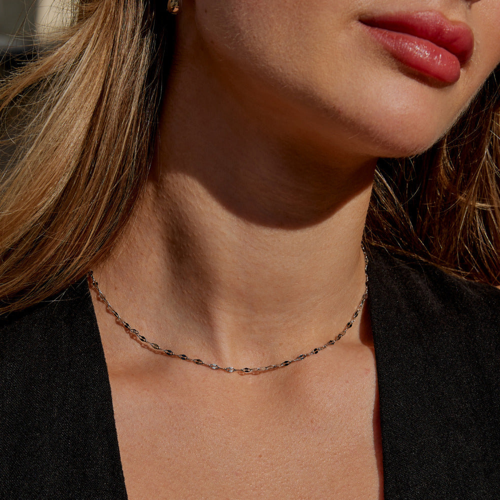 Leila Silver Chain Necklace