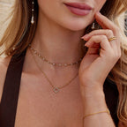 Luxe Crystal Clover Necklace
