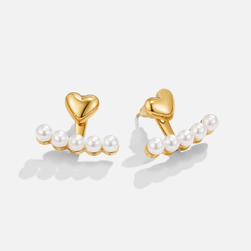 Pearl & Heart Romance Earrings