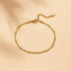 Pia Gold Layered Anklet