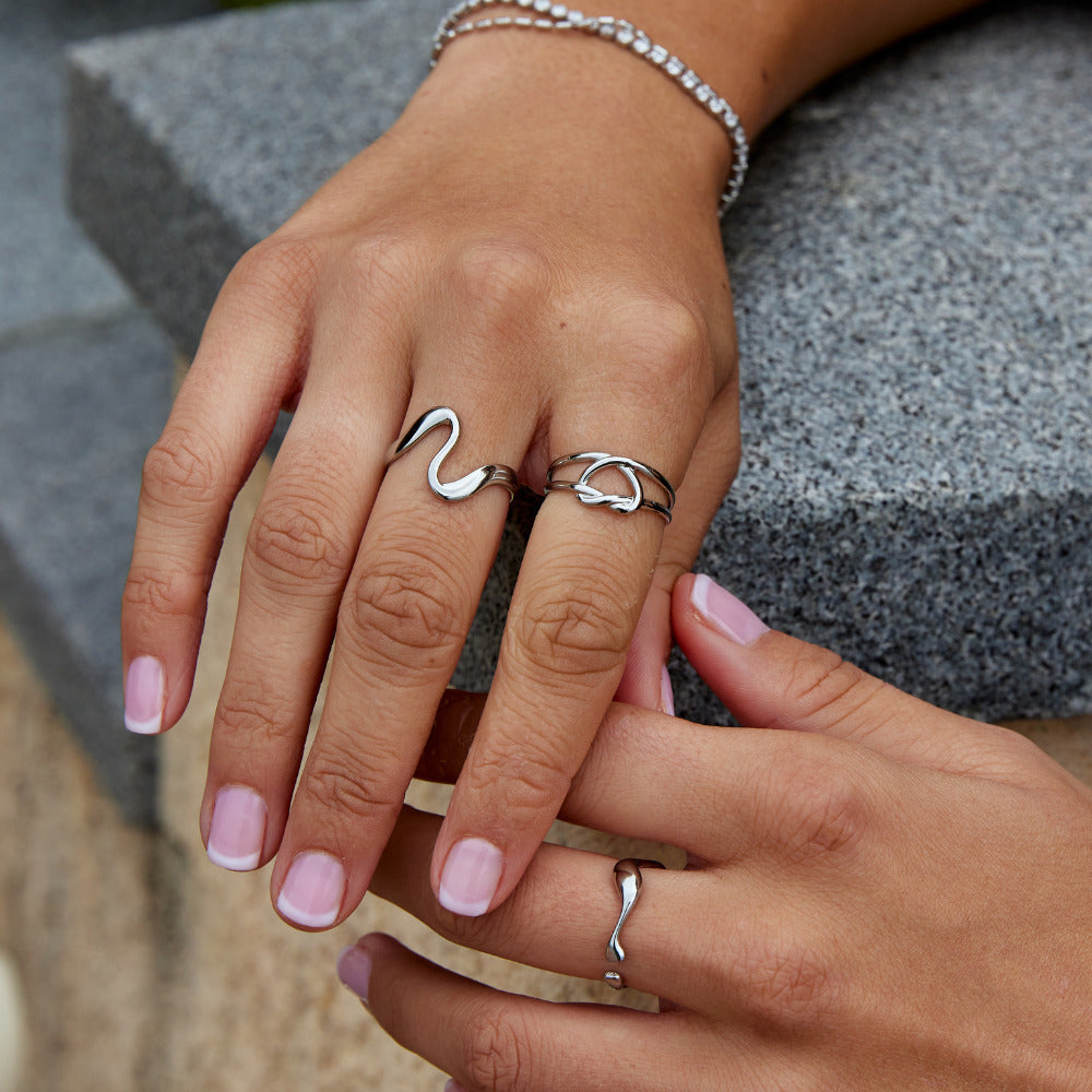 Silver Love Knot Ring