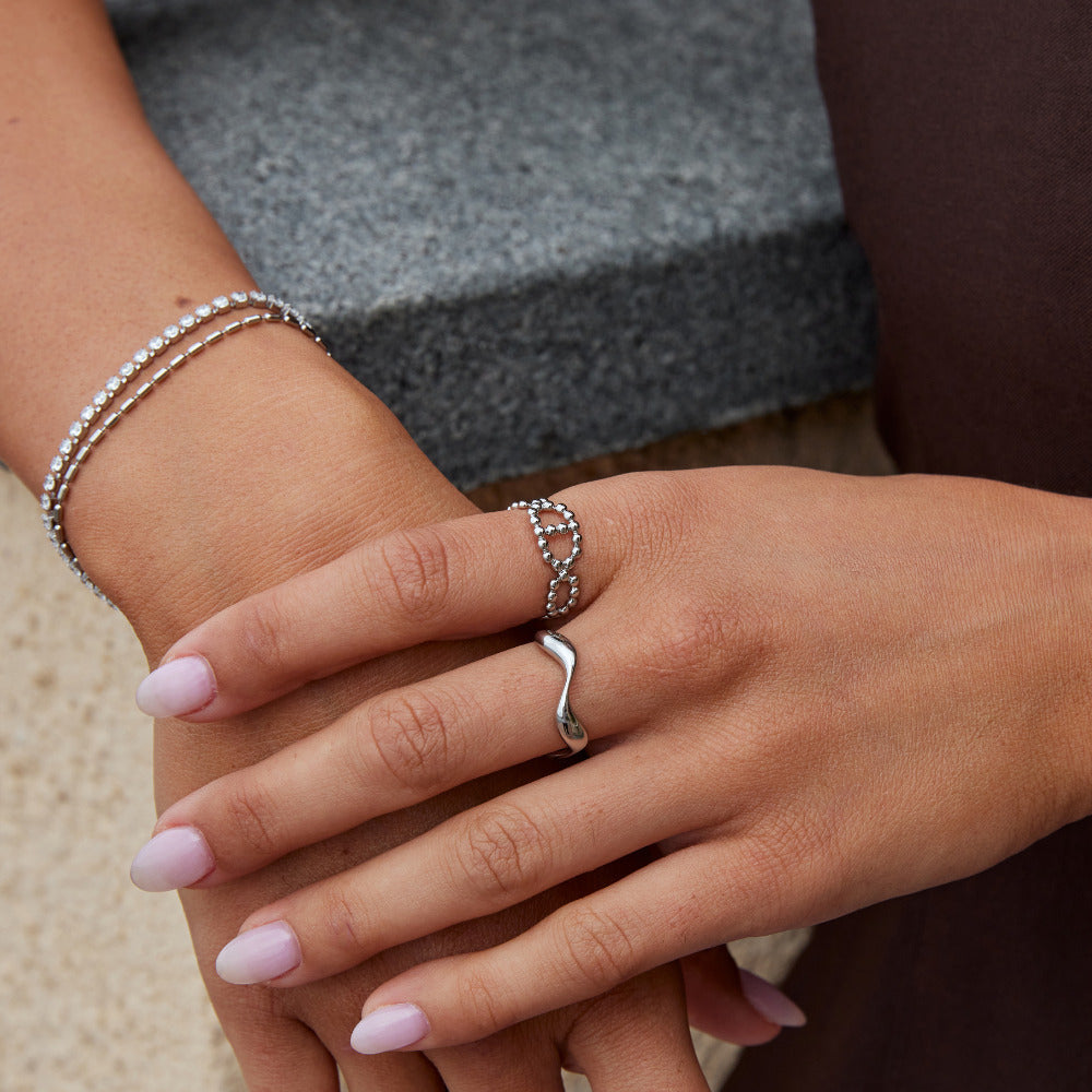 Silver Yulah Chain Ring
