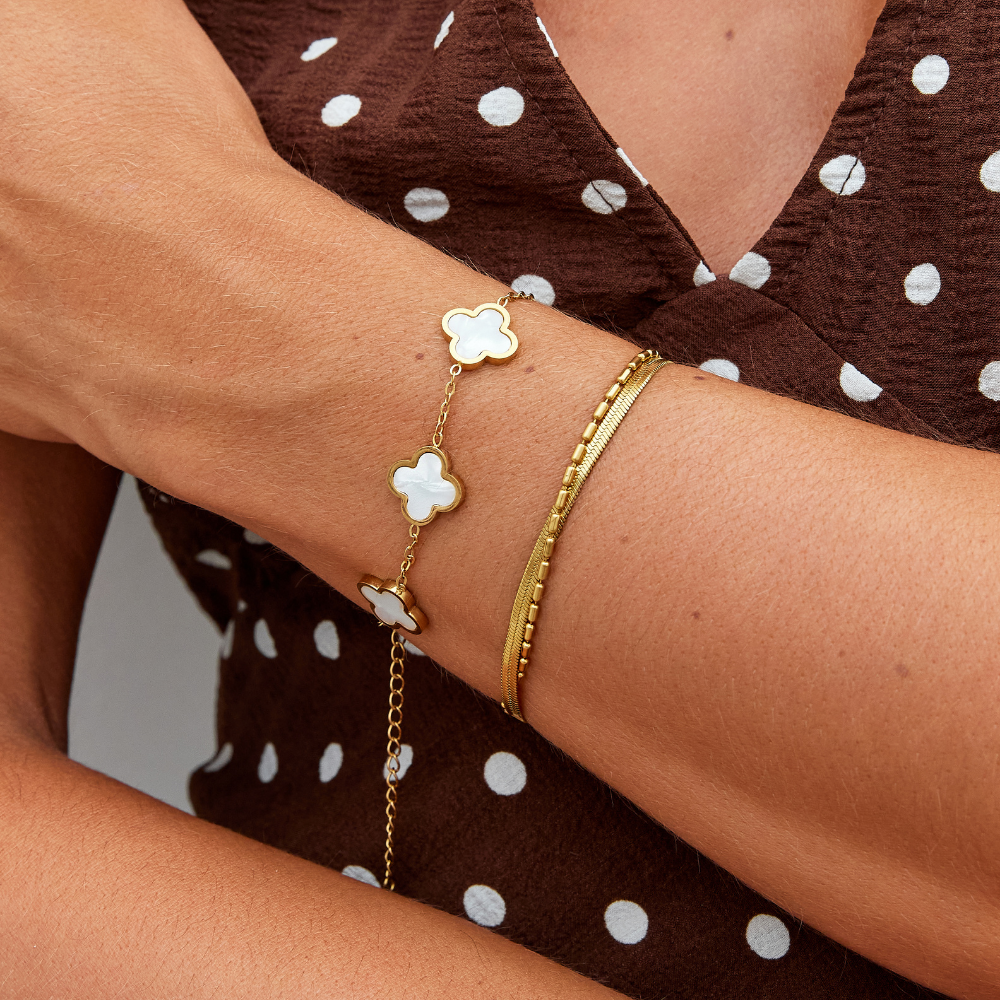White Clover Bracelet