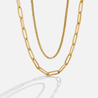 Amanda Layered Gold Chain  Necklace