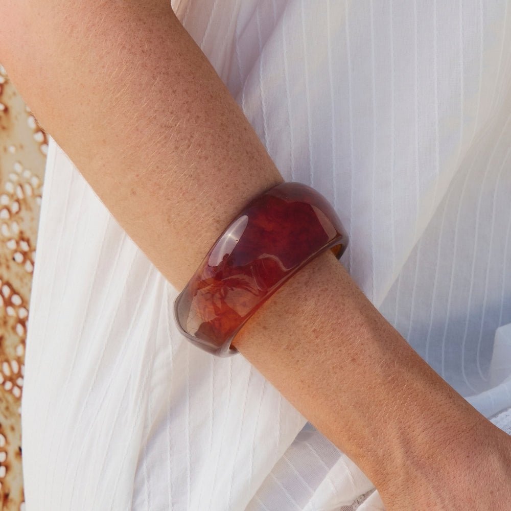 Amber Swirl Bangle