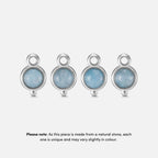Aquamarine Silver Necklace