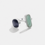 Aquamarine Wrap Silver Ring