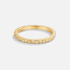Arquette Gold & Crystal Band Ring