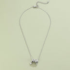 Aurea Silver Ring Pendant Necklace