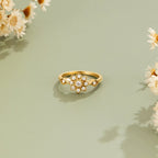 Aurora Crystal Flower Ring