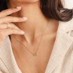 Baguette Birthstone Necklace