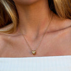 Black Agate Cube Pendant Necklace