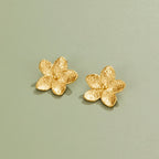Blooming Gold Flower Earrings