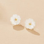 Blooming White Cherry Blossom Earrings