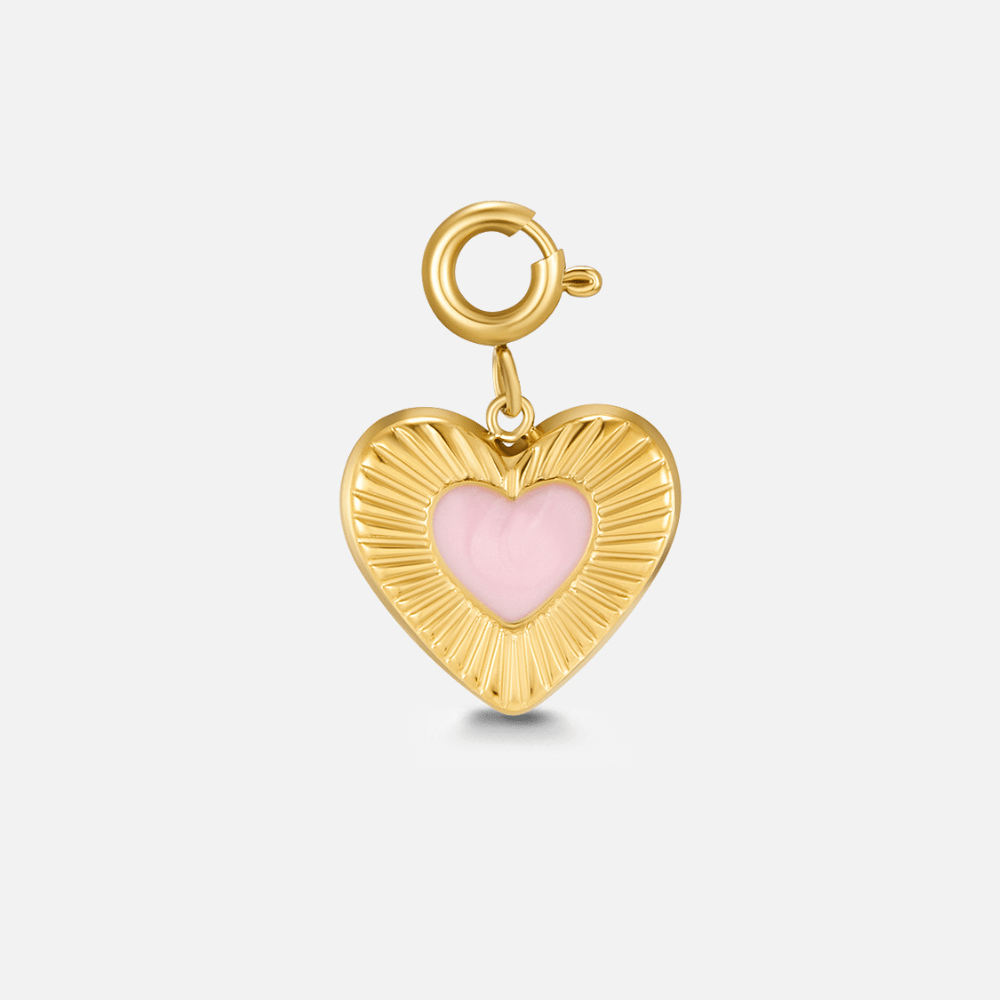 Blush Gold Heart Charm