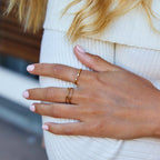 Cali Gold Crystal Ring
