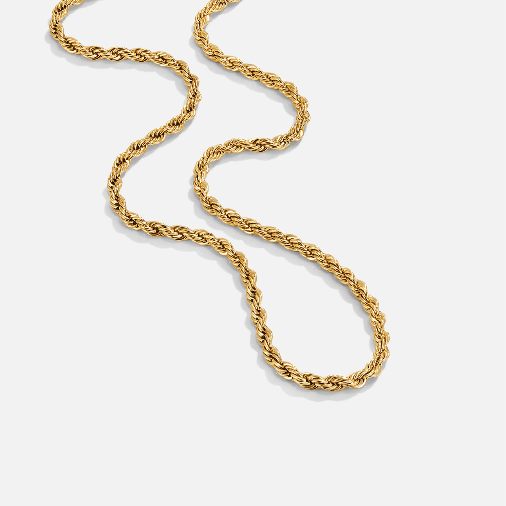 Free Calla Gold Twisted Chain Necklace