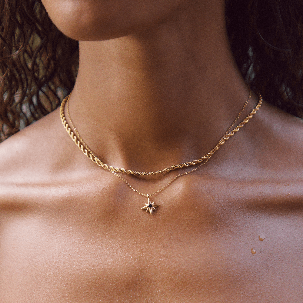 Free Calla Gold Twisted Chain Necklace
