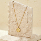 Celeste Gold Disc Necklace