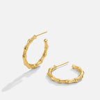 Classic Hoop Bamboo Earrings