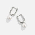 Cora Pearl Silver Hoop Earrings