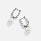 Cora Pearl Silver Hoop Earrings