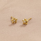 Crystal Daisy Stud Earrings