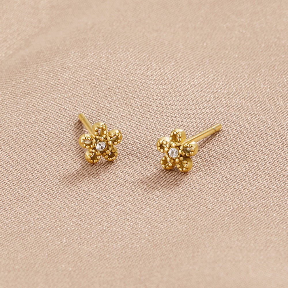 Crystal Daisy Stud Earrings