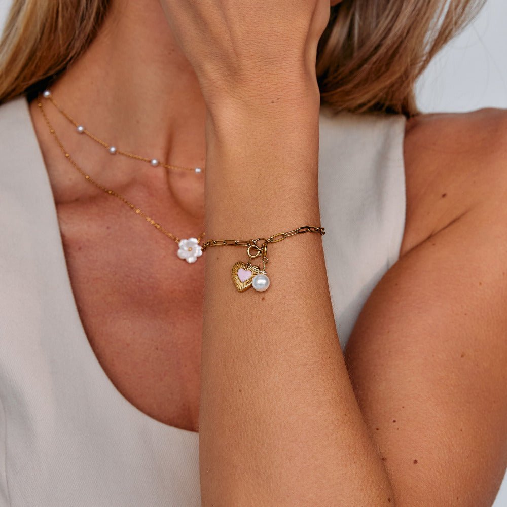 Crystal & Pearl Charm