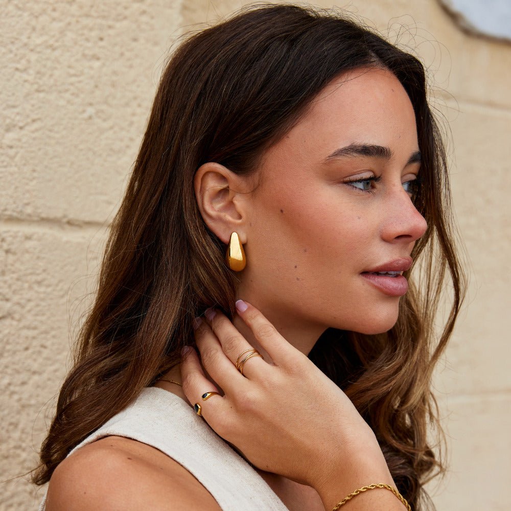 Dakota Gold Teardrop Earrings