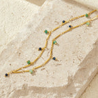 Elara Stone Droplet Necklace
