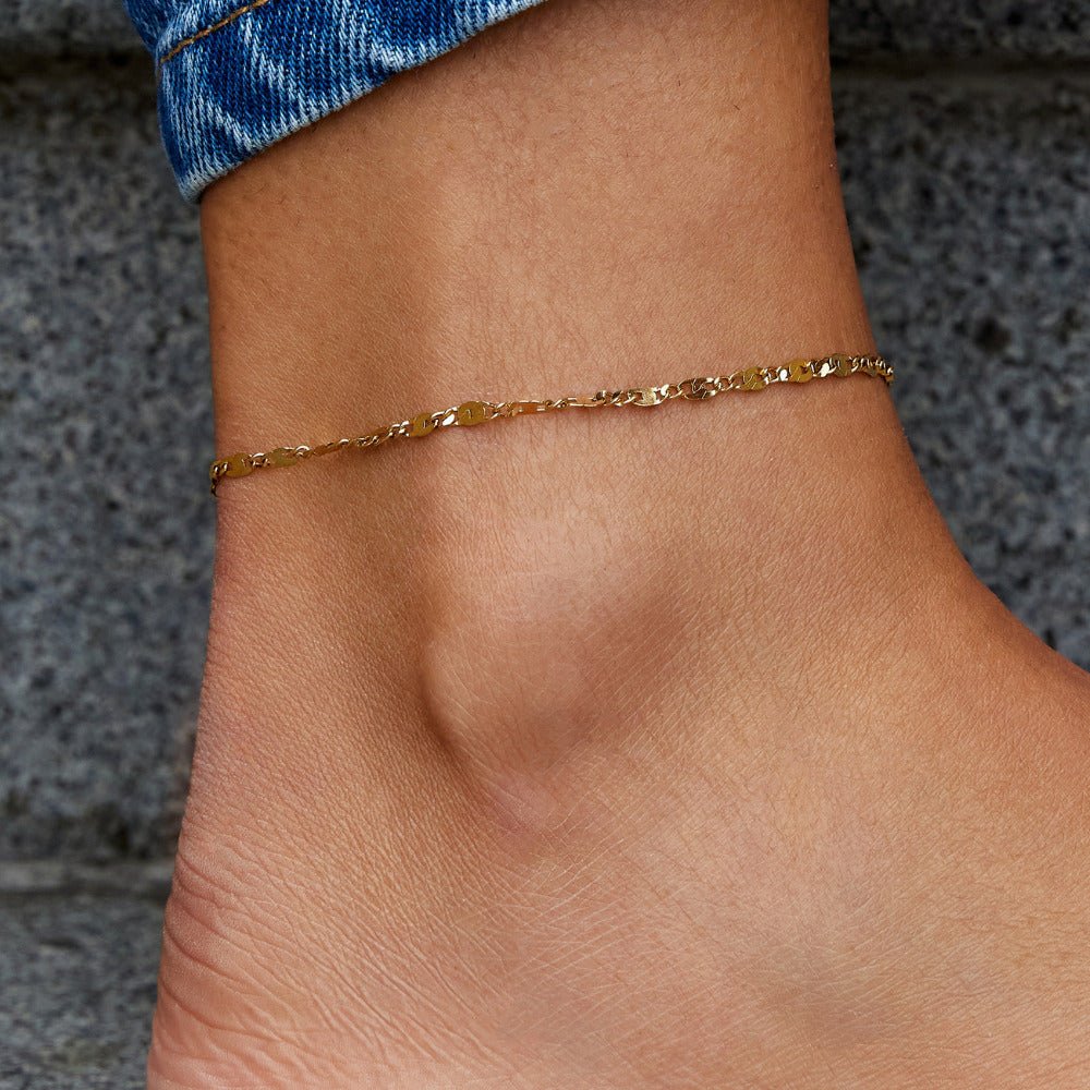 Elise Gold Anklet