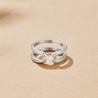 Eliza Silver Link Chain Ring