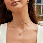 Elowyn Crystal Petal Necklace
