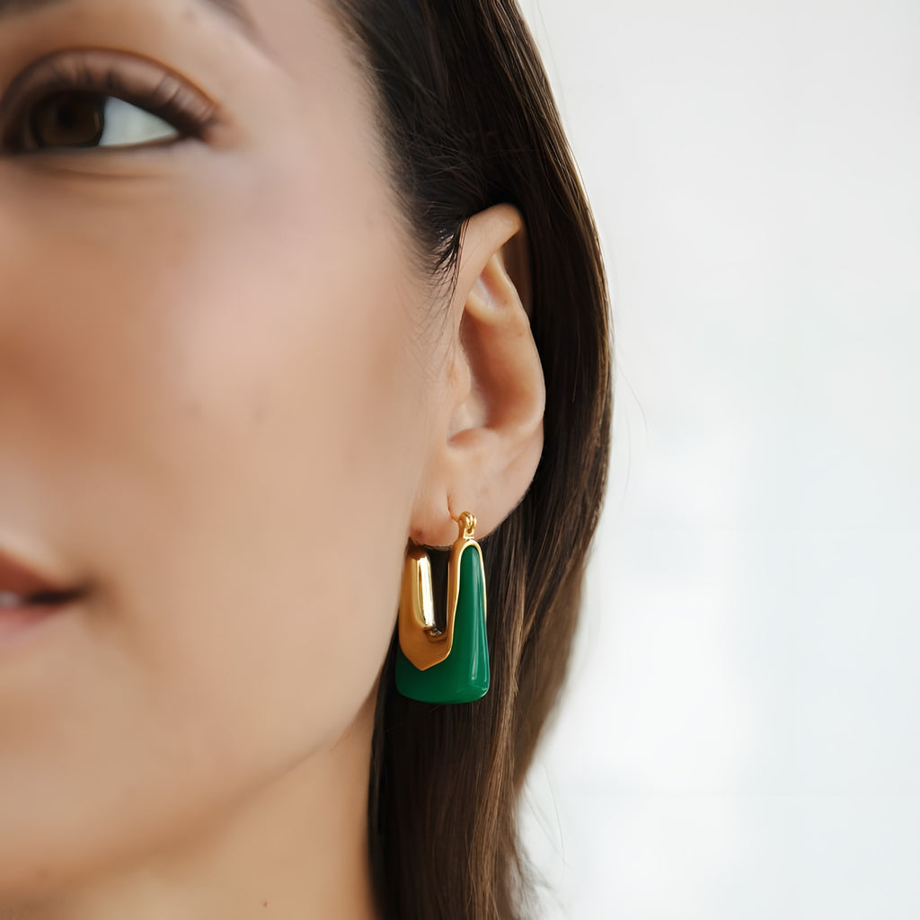 Esme Square Hoop Earrings