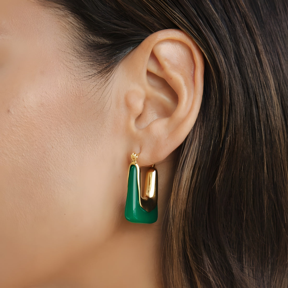Esme Square Hoop Earrings