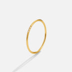 Eula Gold & Crystal Band Ring