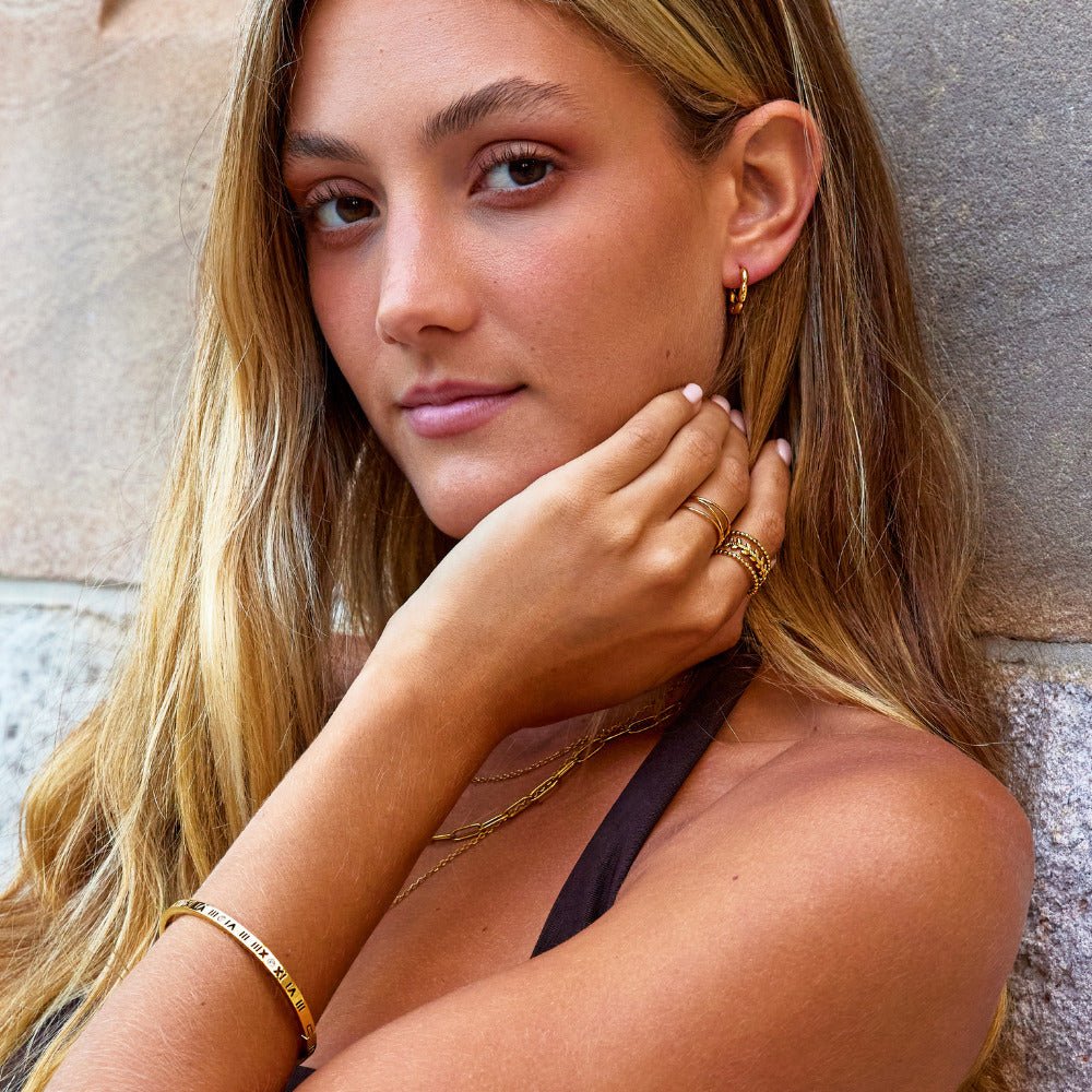 Evan Bead Hoop Earrings