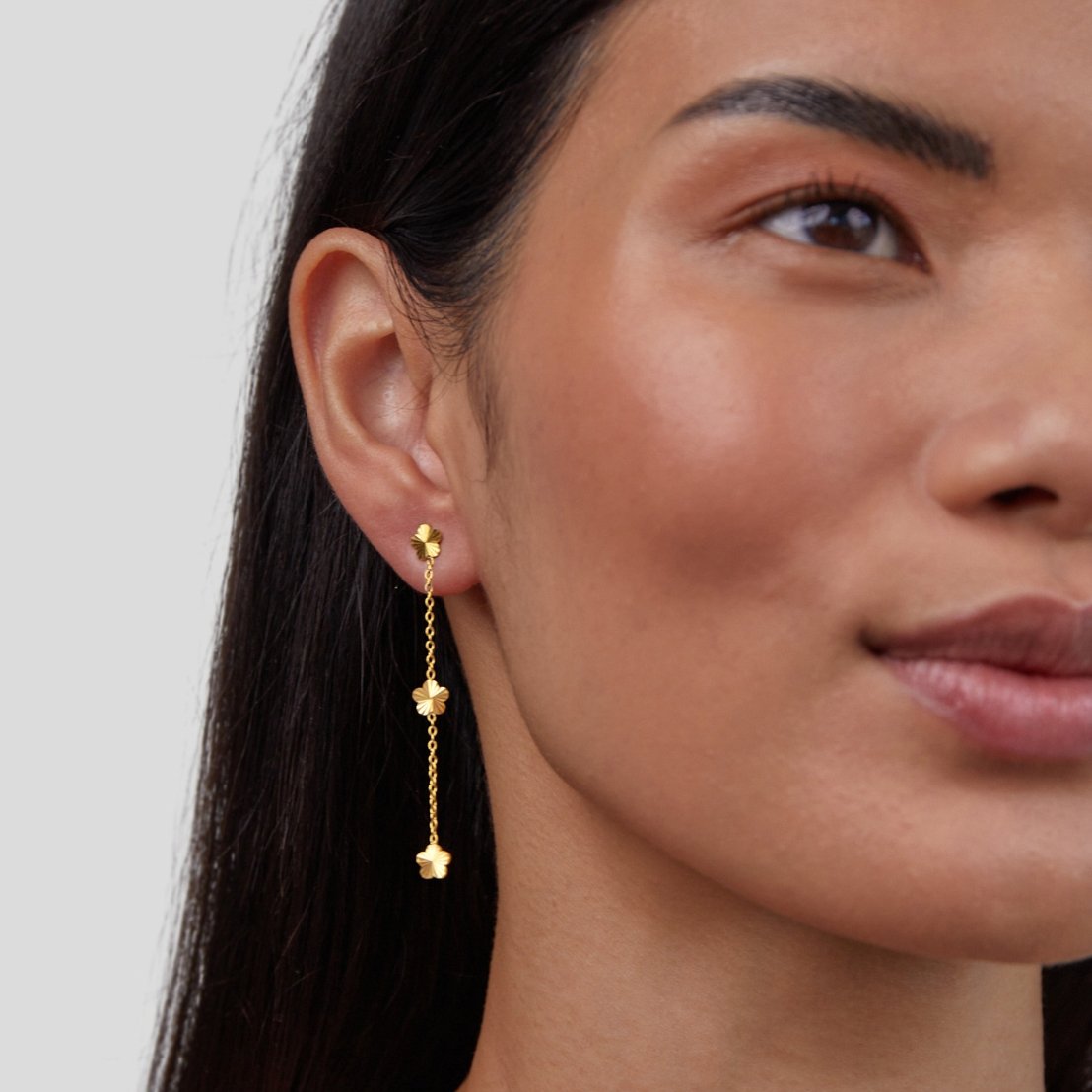 Flower Power Petal Drop Earrings