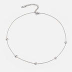 Flower Power Silver Chain Necklace