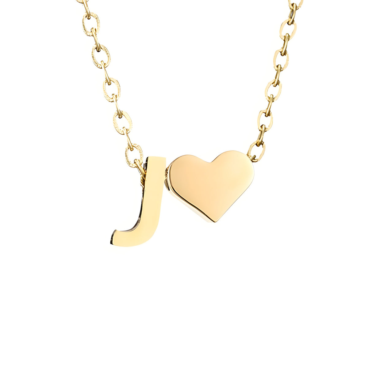 Forever Love & Letter Gold Necklace