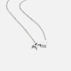 Forever Love & Letter Silver Necklace