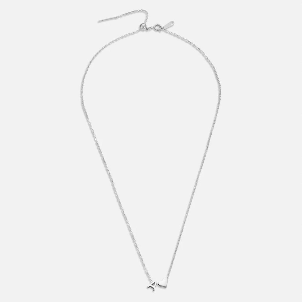 Forever Love & Letter Silver Necklace