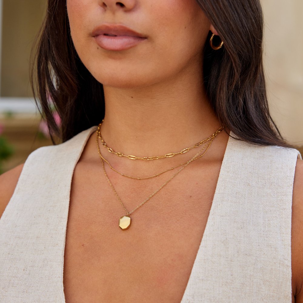 Geometric Pendant Necklace